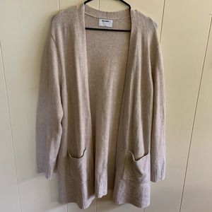 Oatmeal-colored Old Navy Cardigan
